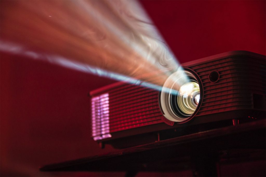 projector in cinema room