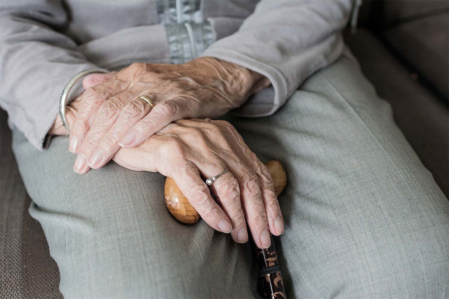 residents hands in lap