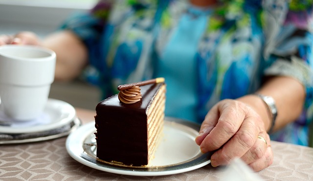 chocolate cake on plate