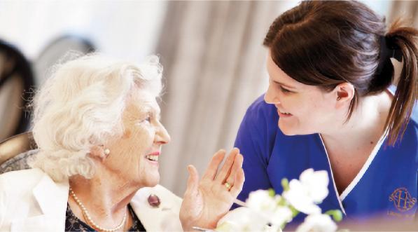 Carer and old lady