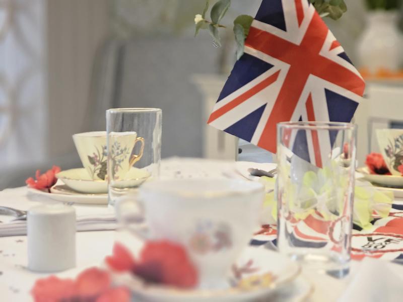 VE day party table setup